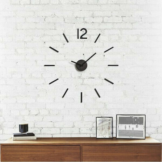 Umbra Blink 3D Wanduhr Aufkleber Kunststoff Schwarz Ø100cm