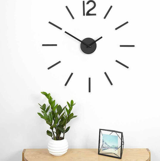 Umbra Blink 3D Wanduhr Aufkleber Kunststoff Schwarz Ø100cm