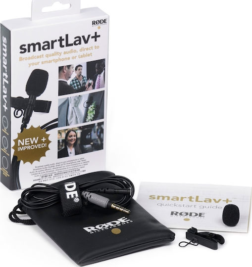 Rode Smart Lav+ Πυκνωτικό Μικρόφωνο Πέτου, Clip On για Κινητό