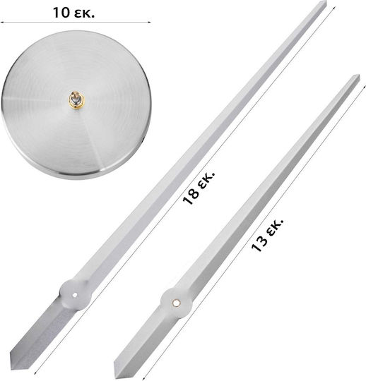 3D DIY Mirror 3D Αθόρυβο Ρολόι Τοίχου Αυτοκόλλητο Πλαστικό Ασημί Ø60cm 3D DIY Mirror 3D Αθόρυβο Ρολόι Τοίχου Αυτοκόλλητο Πλαστικό Ασημί Ø60cm