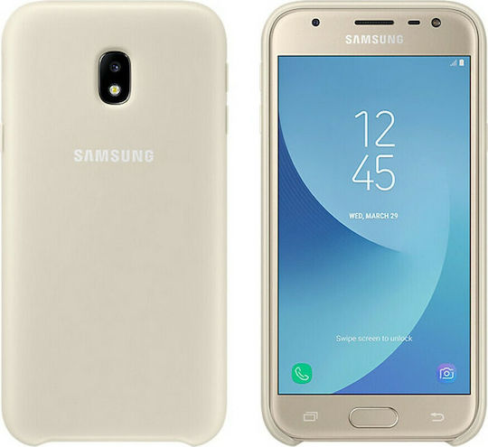 Samsung Задна корица Силикон Златист (Galaxy J3 2017)