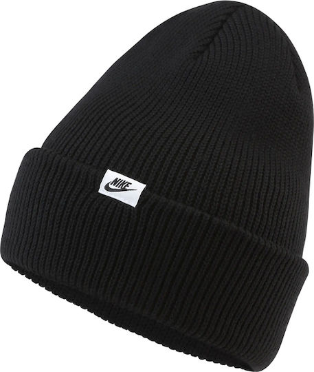 Cuffed Futura Beanie Ανδρικός Σκούφος Πλεκτός σε Μαύρο χρώμα