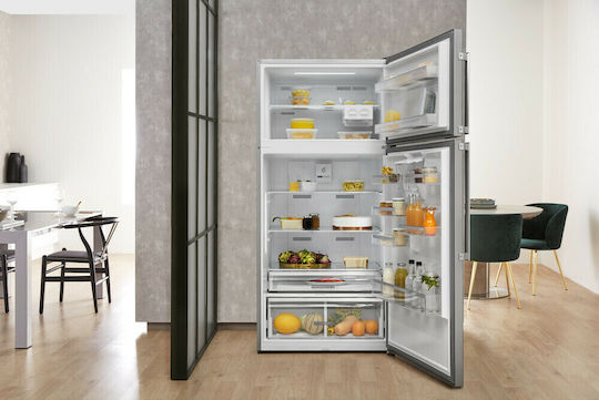 Whirlpool Kühlschrank mit Doppeltür 587Es Total NoFrost H186xB84xT75cm. Inox W84TE 72 X AQUA 2