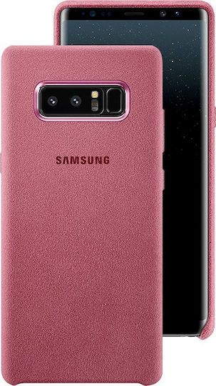 Samsung Alcantara Cover Umschlag Rückseite Kunststoff Rosa (Galaxy Note 8)