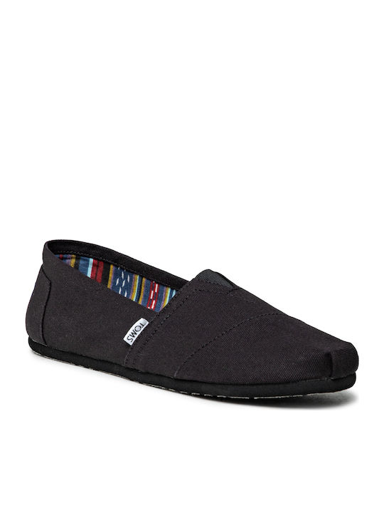 Toms Classic Платнени Мъжки еспадрили в Черно цвят