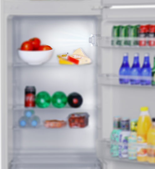 Inventor Ψυγείο Δίπορτο 206lt Υ142.6xΠ54.5xΒ55.5εκ. Λευκό DPC1430W