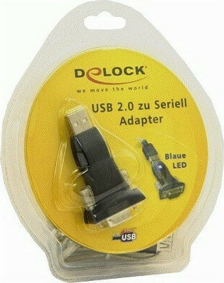 DeLock Μετατροπέας USB-A male σε Serial male (61425)