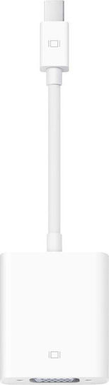 Apple MB572 Μετατροπέας mini DisplayPort male σε VGA female Λευκό 1τμχ