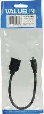 Valueline VLVP 34790 B02 Μετατροπέας micro HDMI male σε HDMI female 1τμχ