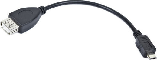 Forever Μετατροπέας micro USB male σε USB-A female Black 1τμχ