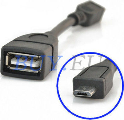 Forever Μετατροπέας micro USB male σε USB-A female Black 1τμχ