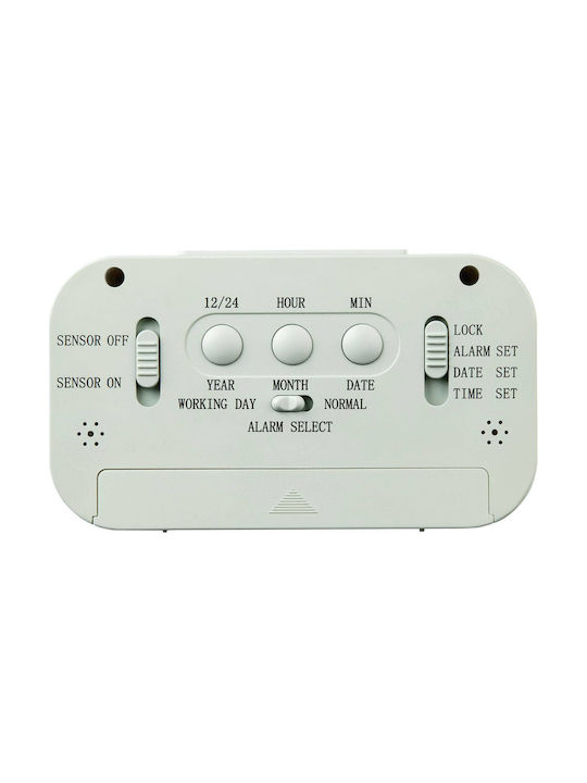 HAMA Ceas De Masă Digital Led Din Plastic Cu Ceas Deșteptător Verde Mentă 00186322