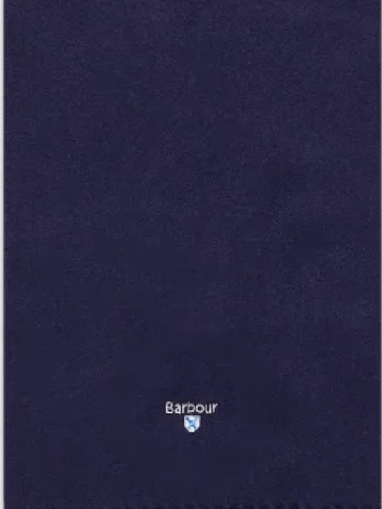 Plain Lambswool Men's Wool Scarf Blue