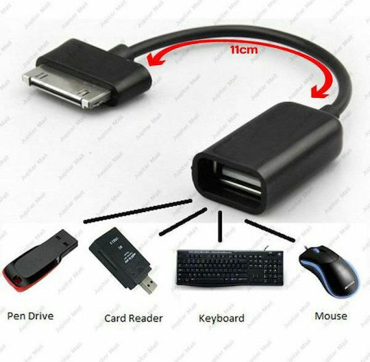 Μετατροπέας Apple 30-pin male σε USB-A female