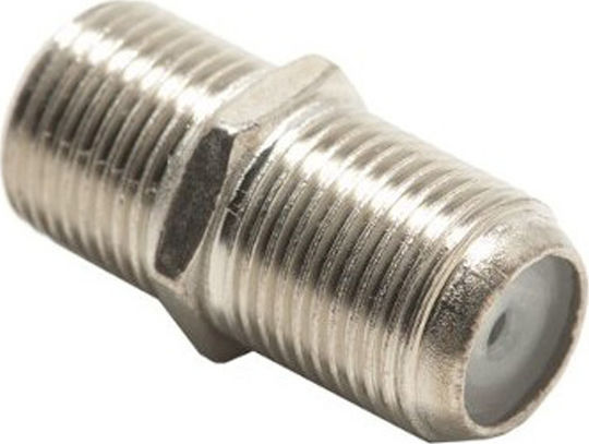 Konverter F-Stecker weiblich zu F-Stecker weiblich Silber 1Stück