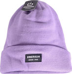 Emerson Beanie Unisex Σκούφος Πλεκτός σε Λιλά χρώμα