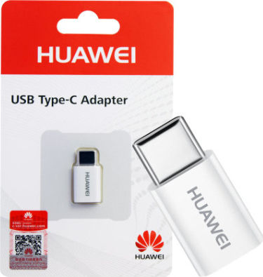 Huawei AP52 Konverter USB-C männlich zu Micro-USB weiblich Weiß 1Stück