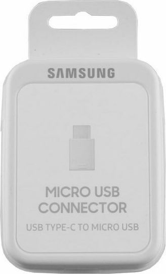 Samsung Конвертор USB-C мъжки към micro USB женски Бял 1бр EE-GN930BWEGWW