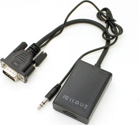 Μετατροπέας 3.5mm / VGA male σε HDMI female 1τμχ PC-0351