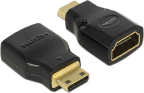 DeLock Μετατροπέας mini HDMI male σε HDMI female 1τμχ 65665