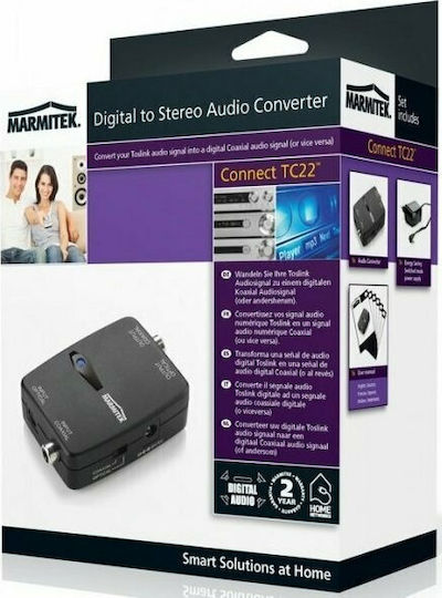 Marmitek Connect TC22 Μετατροπέας Coaxial / Toslink female σε Coaxial / Toslink female 1τμχ