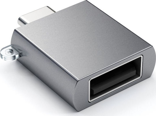 Satechi Μετατροπέας USB-C male σε USB-A female Γκρι 1τμχ ST-TCUAM
