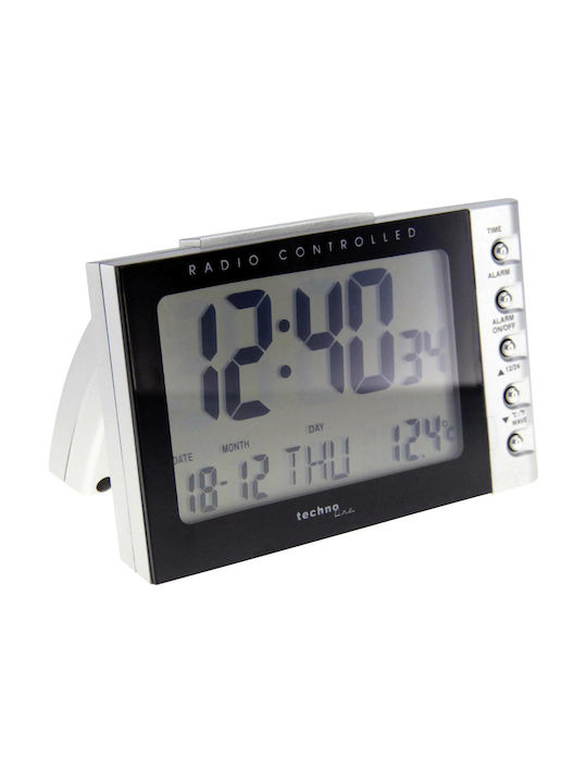 Technoline WT188 Tabletop Digital Clock LCD Plastic Black