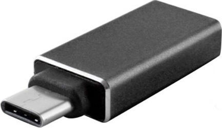 Well Μετατροπέας USB-C male σε USB-A female Black 1τμχ