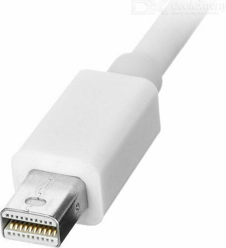 Convertor Mini DisplayPort Masculin În DVI-I Feminin Alb 1 Bucată 18156