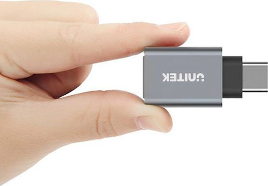 Unitek Converter USB-C male to USB-A female Gray 1pcs Y-A025CGY