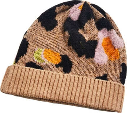 Beanie Frauen Beanie Gestrickt Leopard