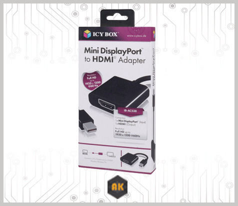 Icy Box IB-AC538 Mini-DisplayPort Männlich Zu HDMI Weiblich Konverter 1Stück