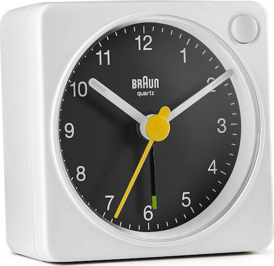 Braun BC02XWB Επιτραπέζιο Ρολόι με Ξυπνητήρι Λευκό