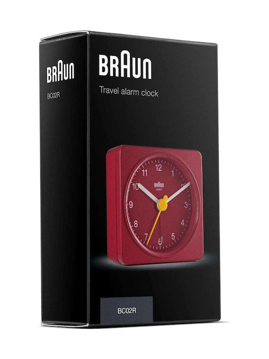 Braun BC 02 R Επιτραπέζιο Ρολόι με Ξυπνητήρι 67081