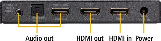 Marmitek Connect AE24 4K Audio Extractor/ARC/HDMI Converter Convertor HDMI feminin în 3.5mm / HDMI feminin 1buc