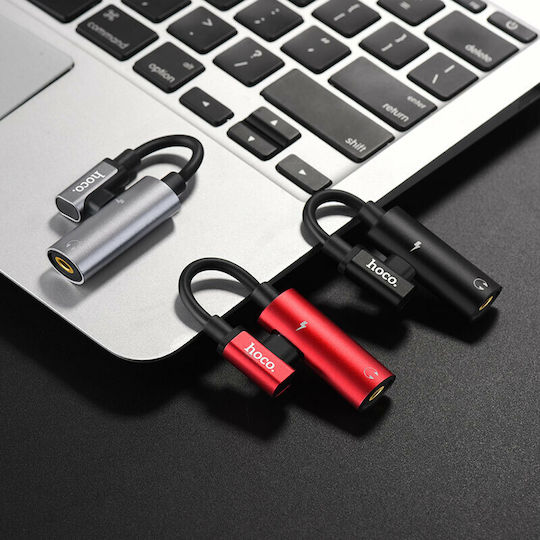 Hoco LS19 Konverter USB-C männlich zu 3.5mm / USB-C weiblich 1Stück