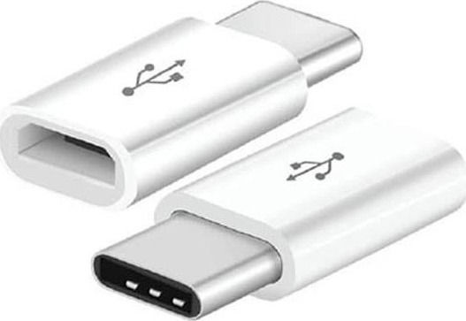 V-TAC V-TAC USB-C Male to Micro USB Female Converter White Pieces 1