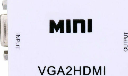 Muzik Converter VGA female to HDMI female White 1pcs VD-259