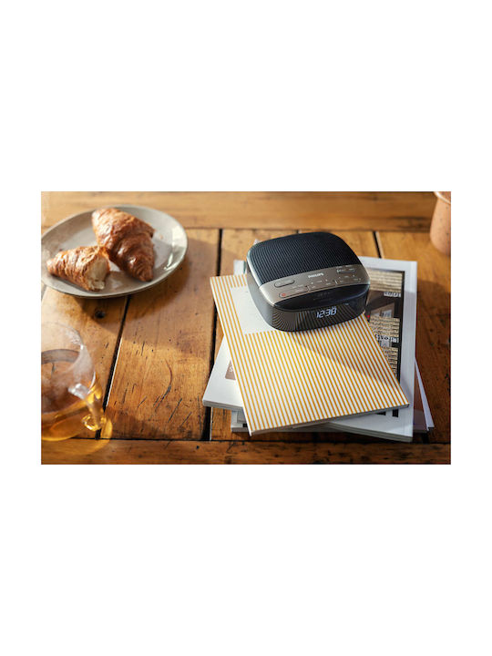 Philips Επιτραπέζιο Ψηφιακό Ρολόι με Ξυπνητήρι & Ραδιόφωνο TAR3505/12
