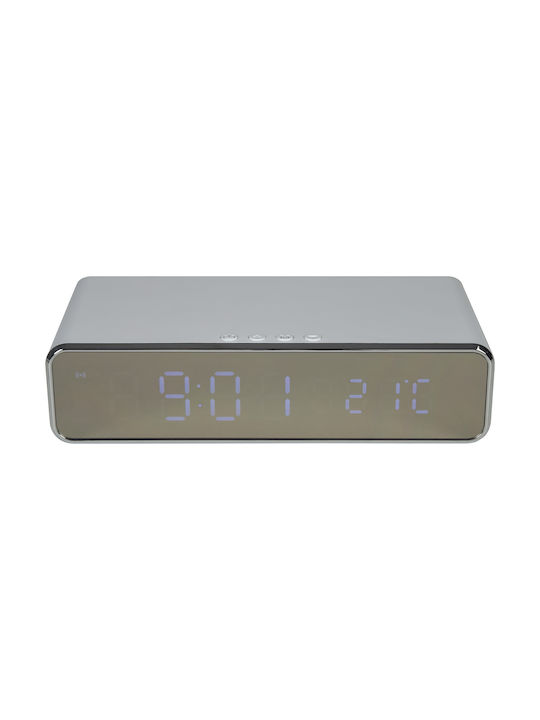 AvLink Ασύρματης Φόρτισης Tabletop Digital Clock with Alarm & Wireless Charging White 421.786UK