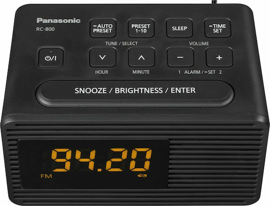 Panasonic RC-800 Επιτραπέζιο Ραδιόφωνο Μαύρο