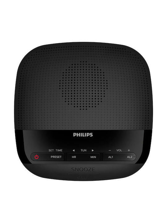 Philips Ceas Digital de Masă cu Alarmă & Radio Negru TAR3205/12