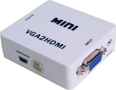 Anga Converter VGA female to HDMI female White 1pcs PS-M600