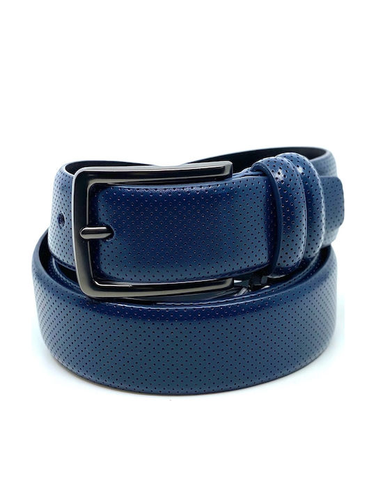 LGD-2033 Men's Belt Leather Blue
