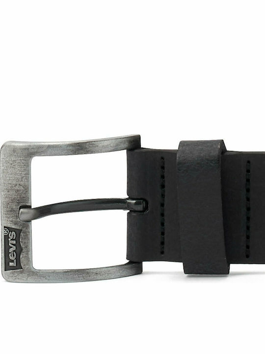Herren Gürtel Leder Schwarz