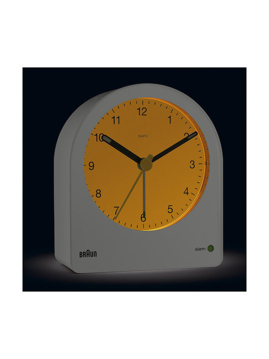 Braun Επιτραπέζιο Ρολόι με Ξυπνητήρι Λευκό BC22W