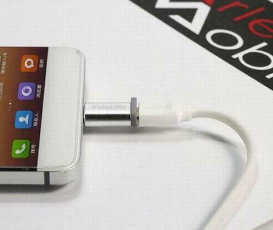 Remax RA-USB1 Μετατροπέας USB-C male σε micro USB female Ασημί 1τμχ