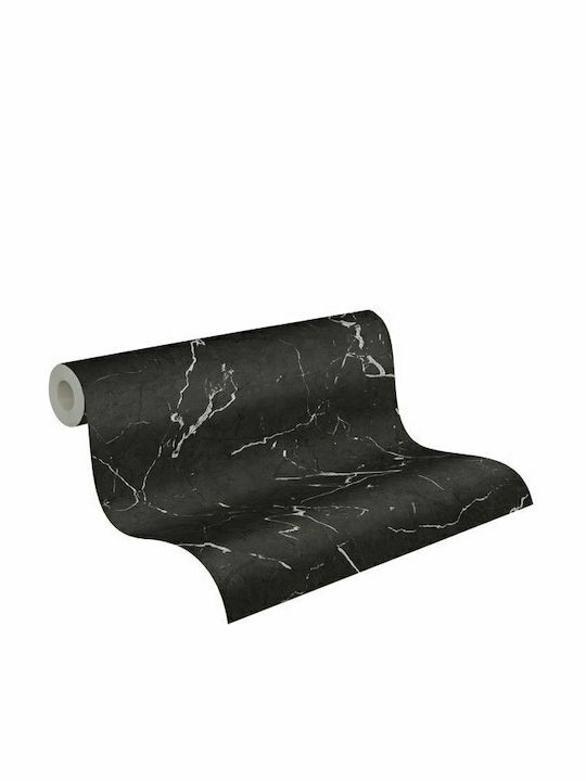 Wallpaper Vinyl Black L1005xW53cm Washable