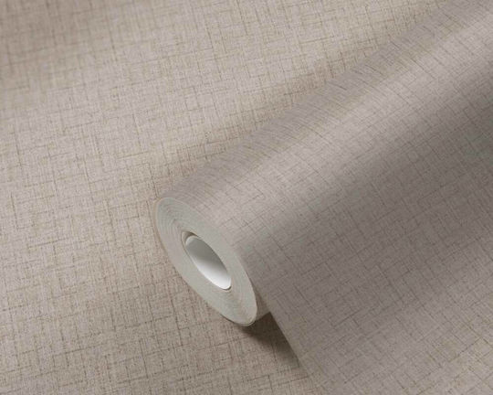 Tapet de Perete 1005x53cm Vinil Bej Lavabil
