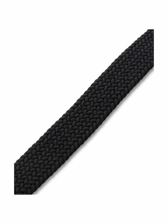 London Elastic Men's Belt Knitted Black